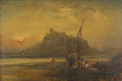 Escena de playa de John Sell Cotman