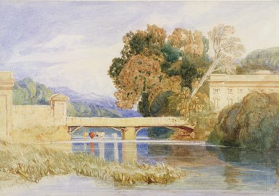 Chateau Navarre, cerca de Evreux, Normandía de John Sell Cotman