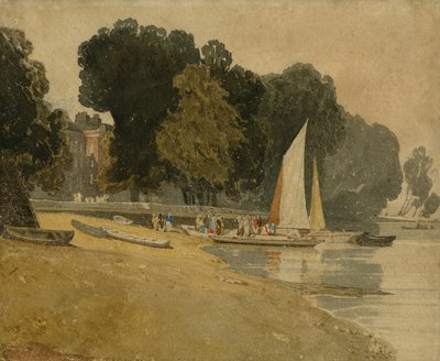 Cheyne Walk, Londres, c.1809-10 de John Sell Cotman