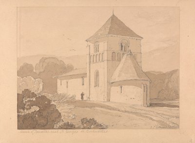 Iglesia de Yainville, cerca de Saint Georges de Bocherville, Normandía de John Sell Cotman