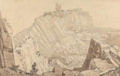 Domfront, mirando al sudeste de John Sell Cotman