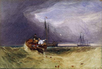 Barcos de pesca frente a Yarmouth, 1832 de John Sell Cotman