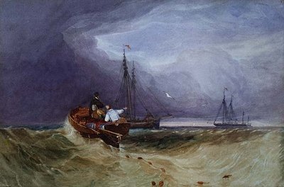 Barcos de pesca frente a Yarmouth de John Sell Cotman
