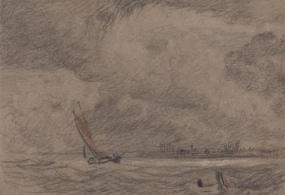 Buque pesquero frente a Yarmouth de John Sell Cotman