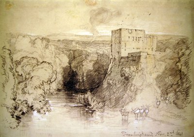 Framlingham: el castillo y el río de John Sell Cotman