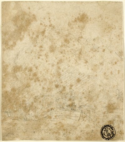 Boceto ilegible de John Sell Cotman