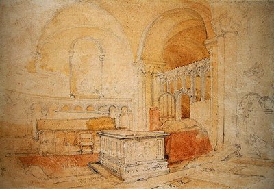 Interior de la Catedral de Norwich de John Sell Cotman