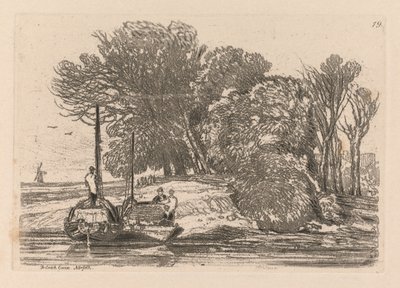 Libro de estudios: Lámina 19, Postwick Grove, Norfolk de John Sell Cotman