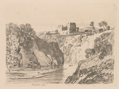 Liber Studio: Placa 27, Castillo de Kilgarren, Gales del Norte de John Sell Cotman
