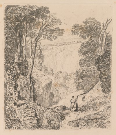 Liber Studiorum: Lámina 2, Vista de Clifton de John Sell Cotman