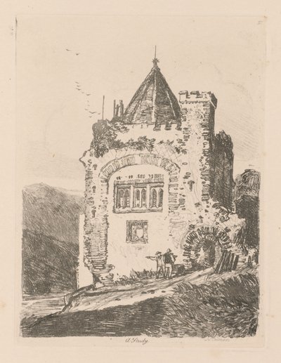 Libro de Estudios: Lámina 37, Un Estudio de John Sell Cotman