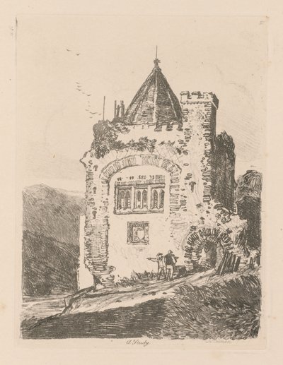 Liber Studiorum: Lámina 37, Un estudio de John Sell Cotman