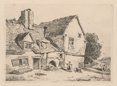 Liber Studiorum: Lámina 38, Vista en Deptford, 1838 de John Sell Cotman