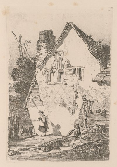 Liber Studiorum: Placa 40, Lakenham, cerca de Norwich, 1838 de John Sell Cotman