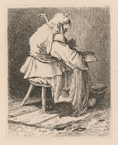 Liber Studiorum: Lámina 44, Boceto según Rembrandt de John Sell Cotman