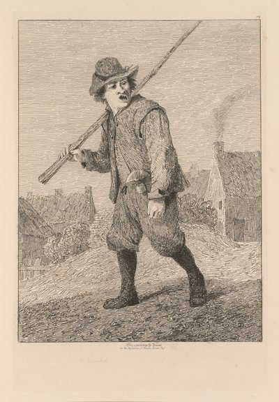 Liber Studiorum: Placa 46, Boceto después de Teniers, 1838 de John Sell Cotman