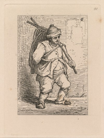 Libro de estudios: lámina 48, un estudio de John Sell Cotman