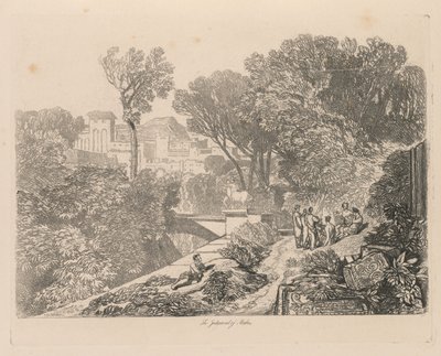 Liber Studiorum: Lámina 6, El juicio de Midas de John Sell Cotman