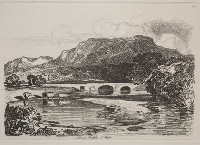 Liber Studiorum: Tan y Beolch, Gales del Norte de John Sell Cotman