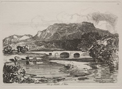 Liber Studiorum: Tan y Beolch, Gales del Norte de John Sell Cotman