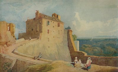 En la muralla, Domfont, Francia de John Sell Cotman