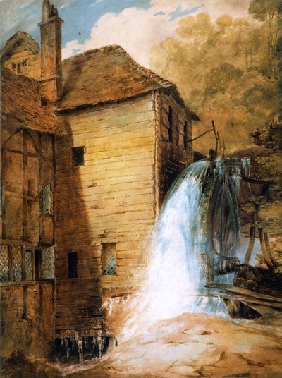 Un molino de sobrecarga, c.1802-3 de John Sell Cotman