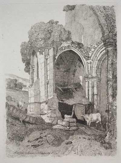 Rievaulx Abbey, Yorkshire de John Sell Cotman