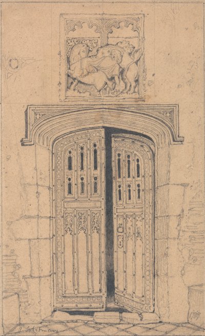 Puerta Sur, Arminghall Hall, Norfolk de John Sell Cotman