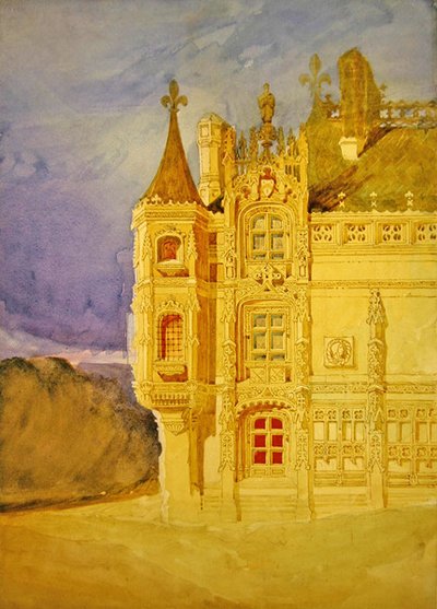 La Casa Abacial de la Abadía de St. Ouen en Rouen de John Sell Cotman