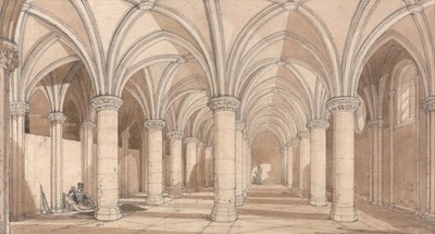 Sala de los Barones, Mont Saint Michel de John Sell Cotman