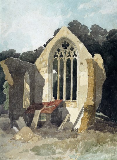 El refectorio en el Priorato de Walsingham de John Sell Cotman