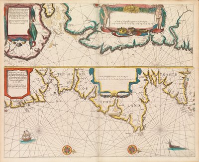 El piloto inglés el primer libro: descripción de la navegación septentrional, c.1671 (papel) de John Seller