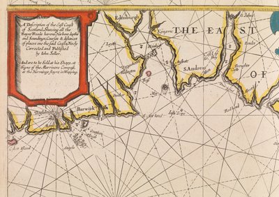 El piloto inglés el primer libro: descripción de la navegación septentrional, c.1671 (papel) de John Seller