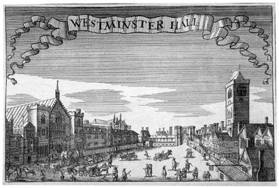 Vista del Westminster Hall y New Palace Yard, Londres de John Seller