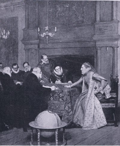 "La armada del Rey de España está en el extranjero", de la Historia del Pueblo Británico de Cassell publicada por la Waverley Book Company, c.1950