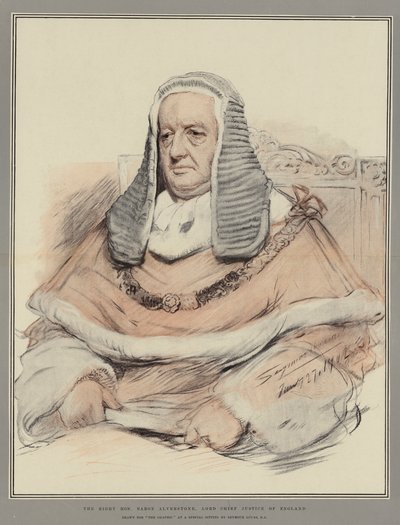 El Muy Honorable Barón Alverstone, Lord Chief Justice de Inglaterra de John Seymour Lucas