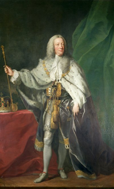 Retrato del Rey Jorge II, 1758 de John Shackleton
