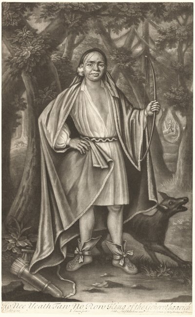 Ho Nee Yeath Taw No Row, Rey de los Generethgarick de John Simon after John Verelst