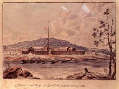 Llegada y Estancia en Rockfort, 1821 de John Simpson
