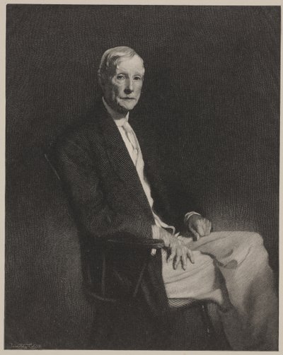 Retrato de John D. Rockefeller, impresión hecha por Timothy Cole de John Singer (after) Sargent