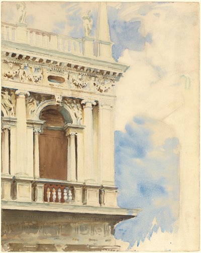 Un rincón de la biblioteca en Venecia de John Singer Sargent