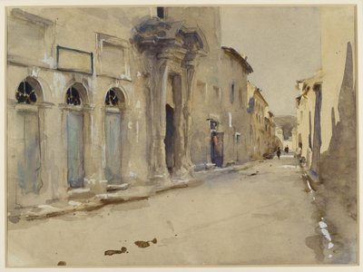 Una calle en España de John Singer Sargent