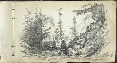 Paisaje alpino, Oetzthal, Austria de John Singer Sargent