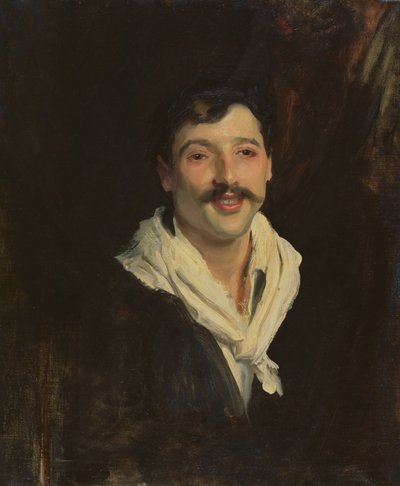 Un marinero italiano (óleo sobre lienzo) de John Singer Sargent
