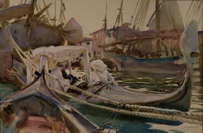 Dibujando en la Giudecca de John Singer Sargent