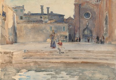 Campo dei Frari, Venecia de John Singer Sargent