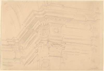 Entablamento de la Capilla Real, Granada de John Singer Sargent