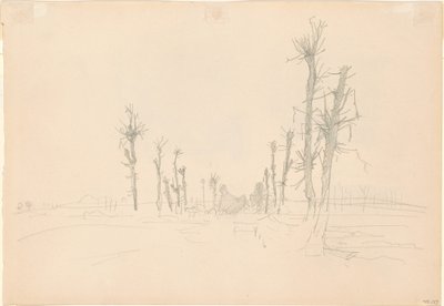 Paisaje devastado (verso) de John Singer Sargent