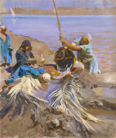 Egipcios sacando agua del Nilo de John Singer Sargent