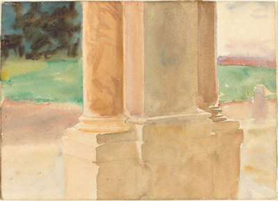 Frascati, Estudio Arquitectónico, c. 1907 de John Singer Sargent